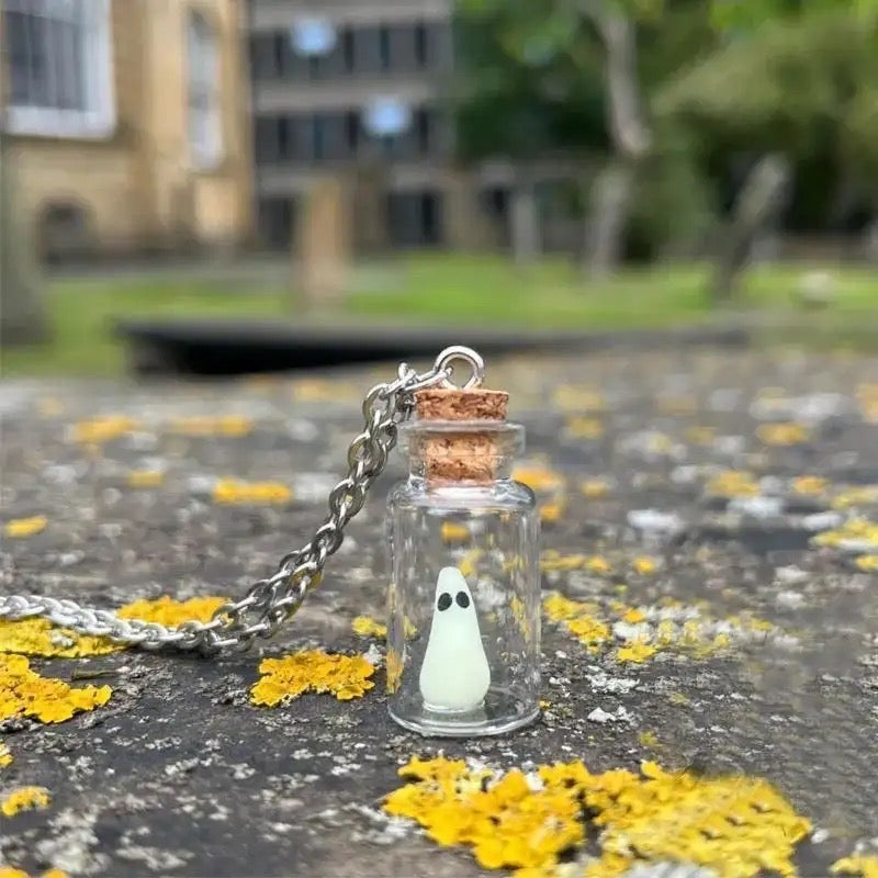 Ghost in a Bottle Necklace *glows*