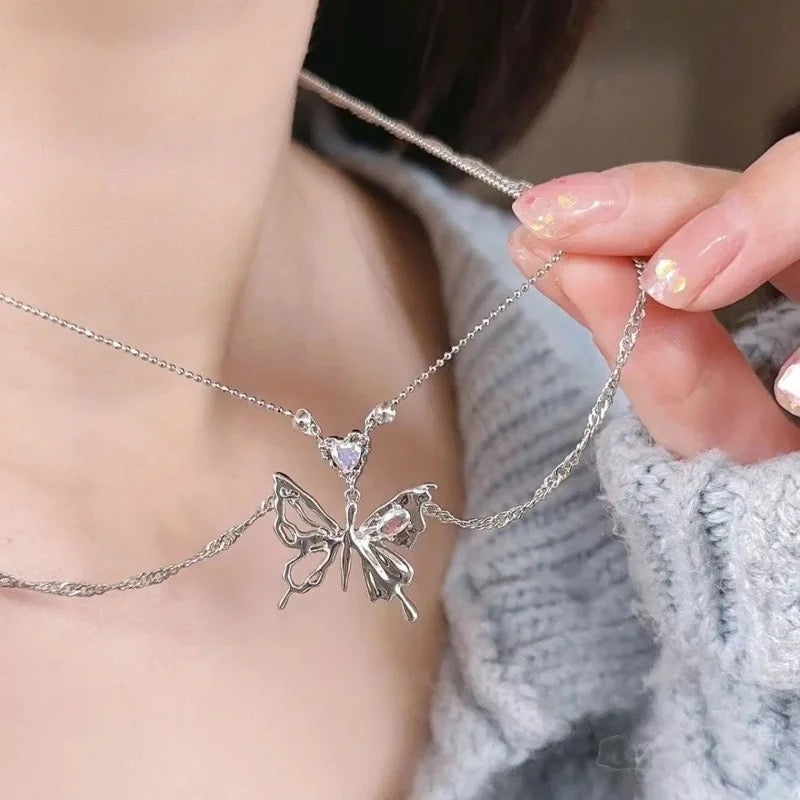 Prism Butterfly Necklace