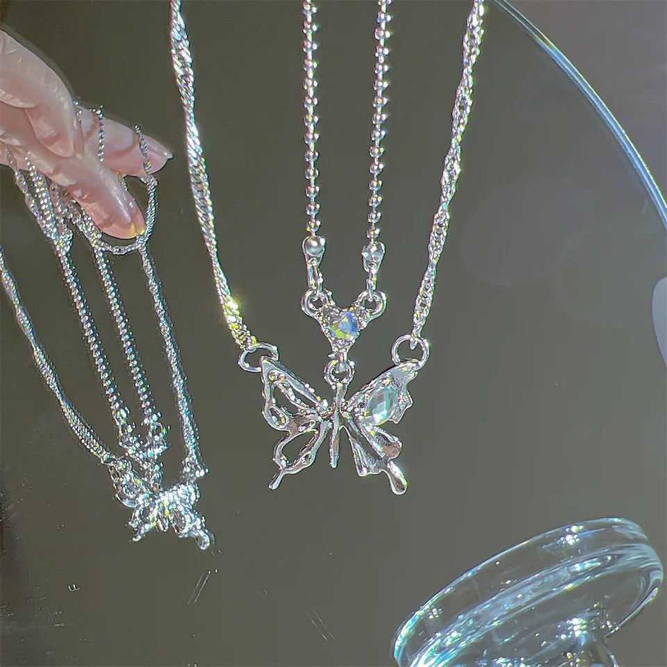 Prism Butterfly Necklace