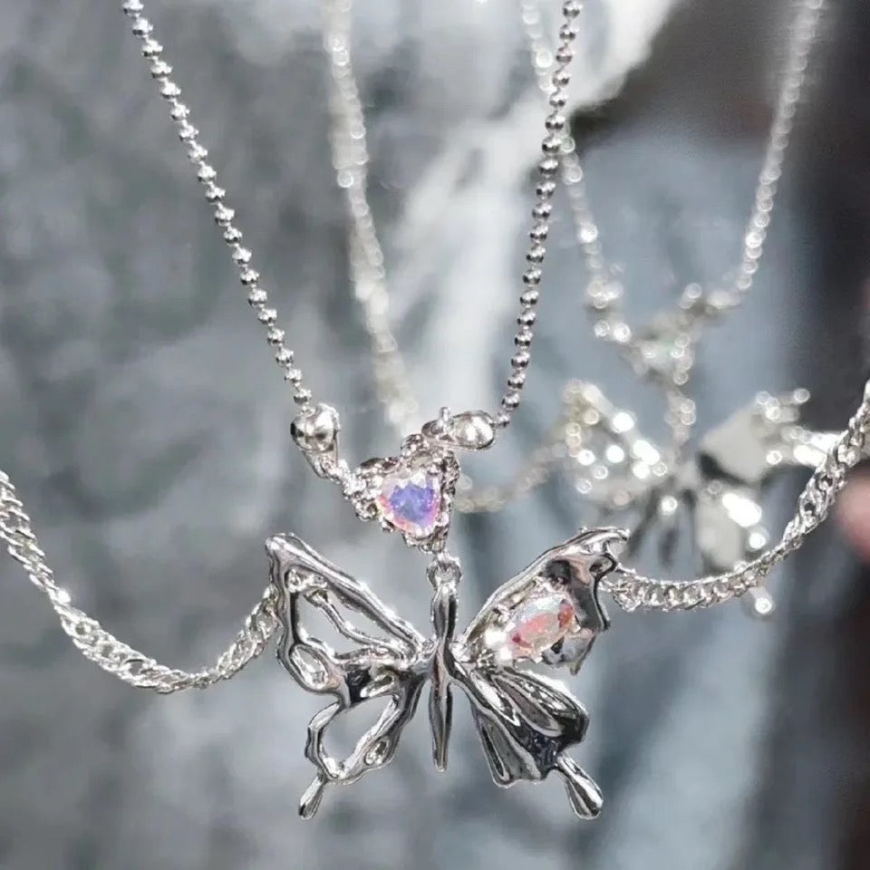 Prism Butterfly Necklace