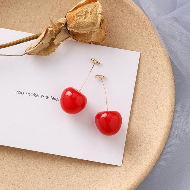 Cherry Drop Earrings