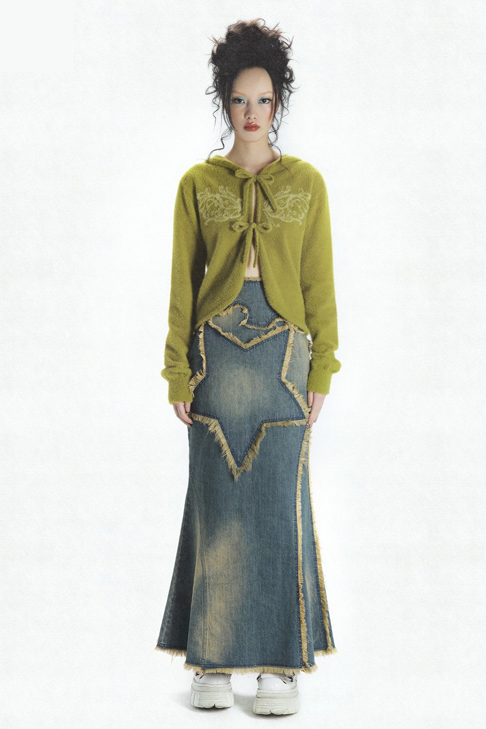 Retro Star Maxi Skirt
