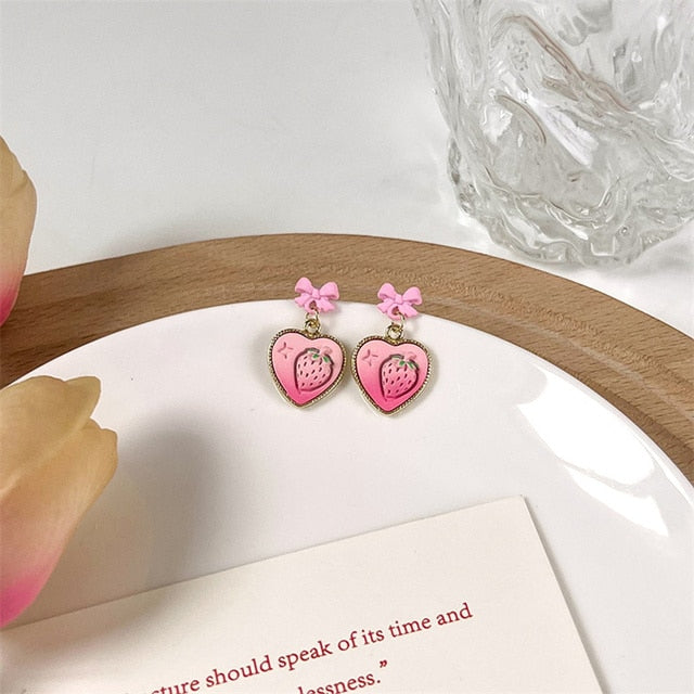 Cherry Drop Earrings