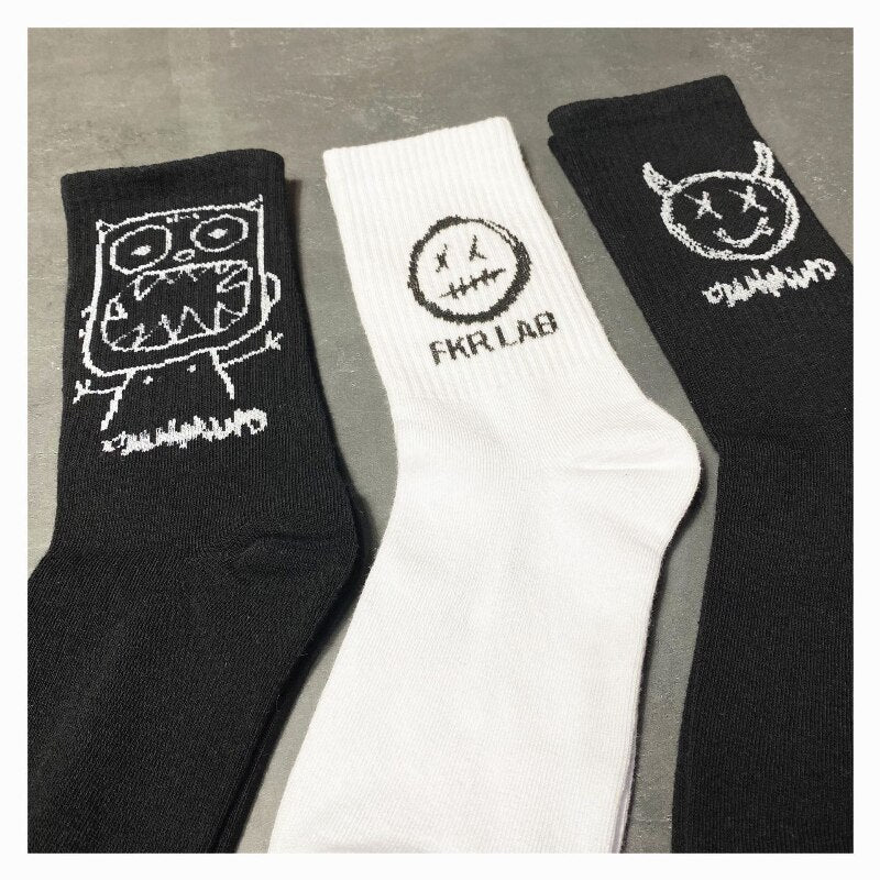 Cartoon Sketch Socks