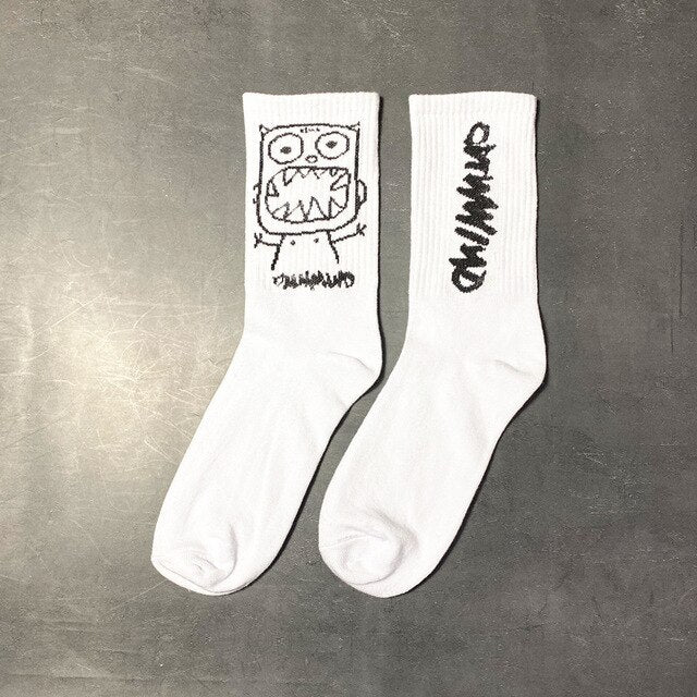 Cartoon Sketch Socks