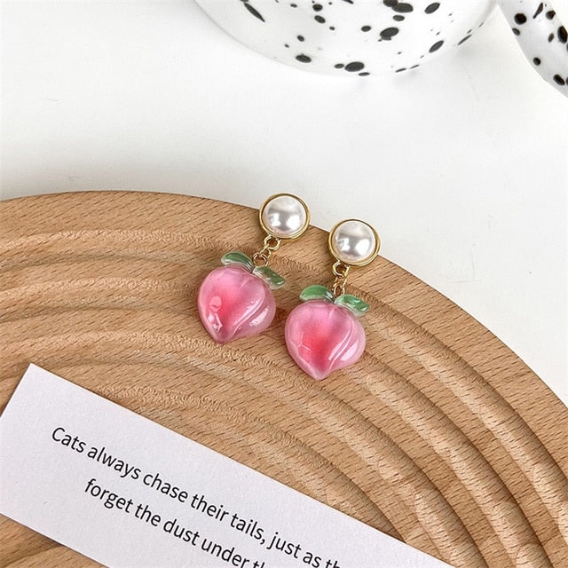 Cherry Drop Earrings