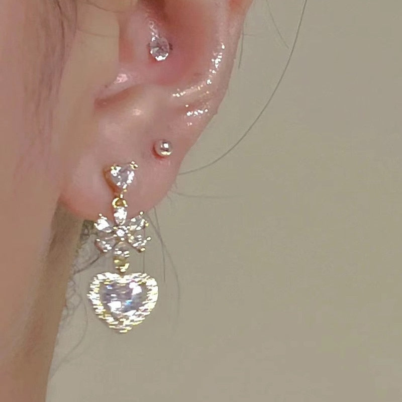 Golden Bow Earrings