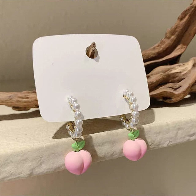 Cherry Drop Earrings