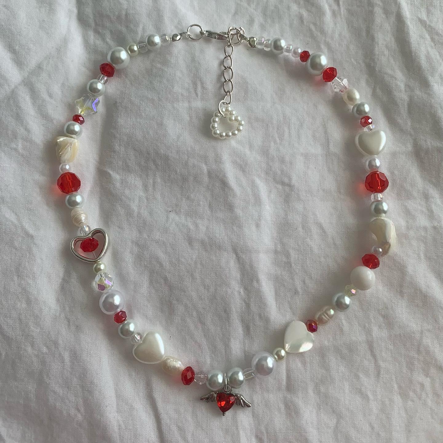 Cotton Candy Bow Necklace