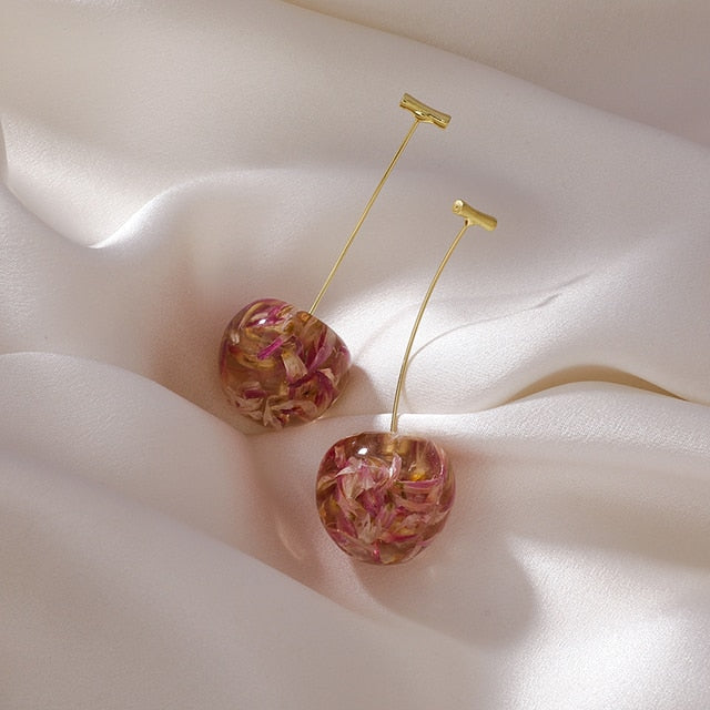 Cherry Drop Earrings