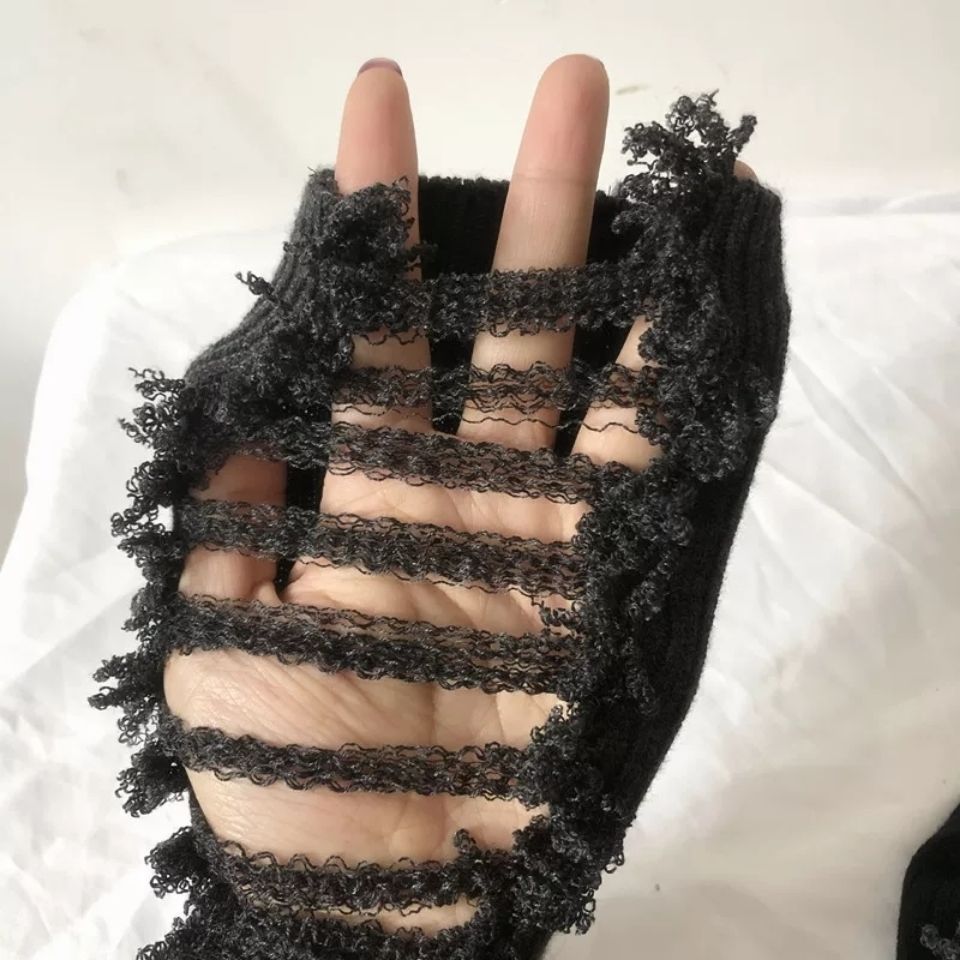 Gothic Ripped Punk Socks
