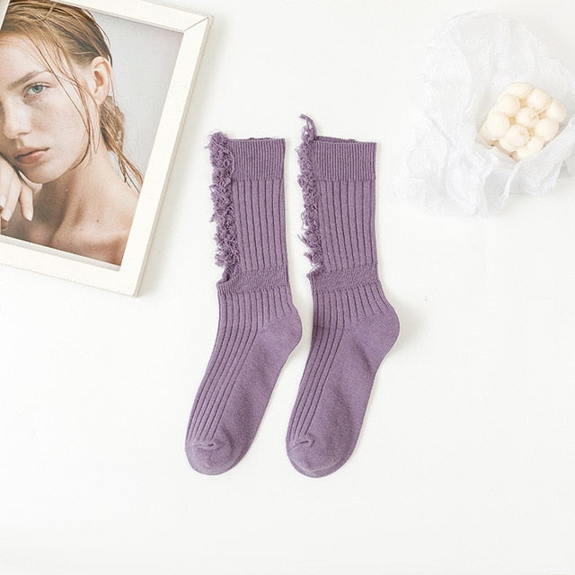 Gothic Ripped Punk Socks