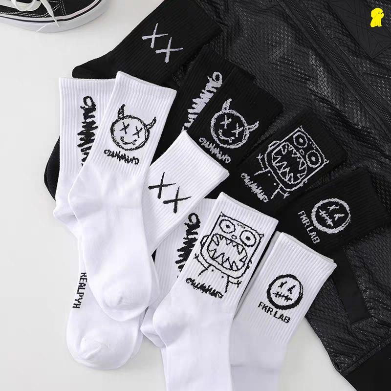 Cartoon Sketch Socks
