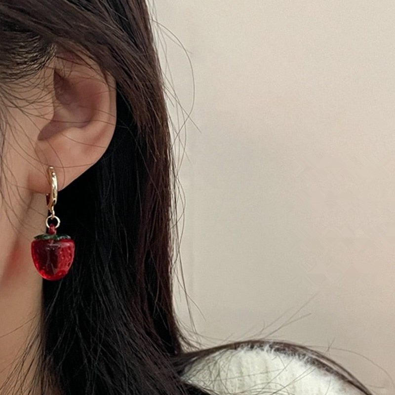Cherry Drop Earrings