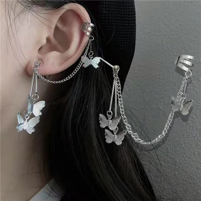 Rhinestone Cross Earrings