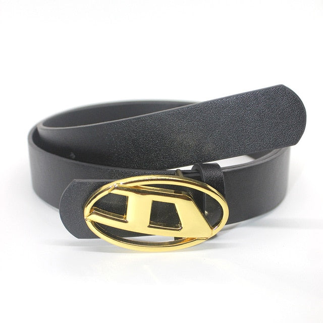 Oval Metal Buckle Belt