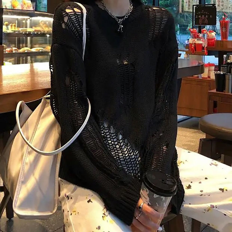 Gothic Punk Spooky Knitted Sweaters
