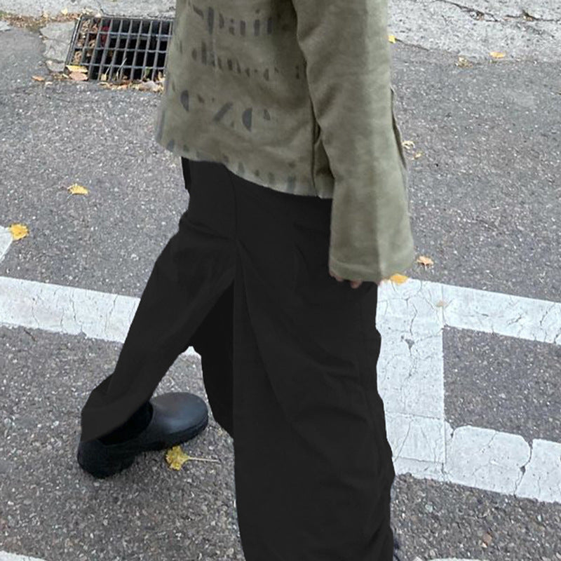 Low Rise Cargo Maxi Skirt