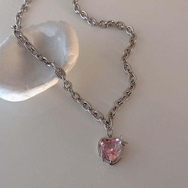 Rose Crystal Necklace Collection