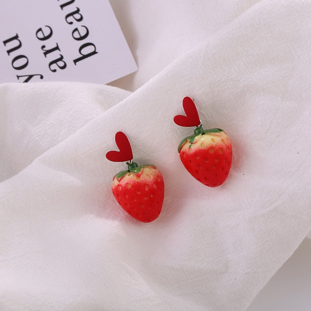 Cherry Drop Earrings