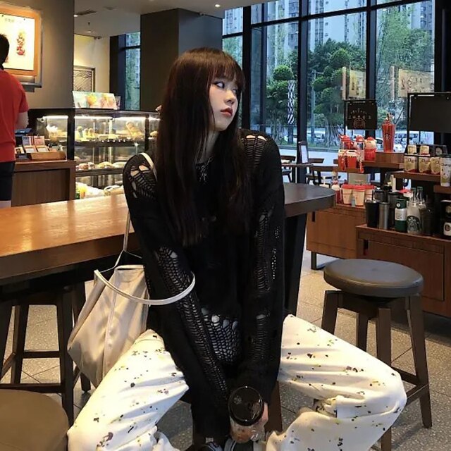 Gothic Punk Spooky Knitted Sweaters