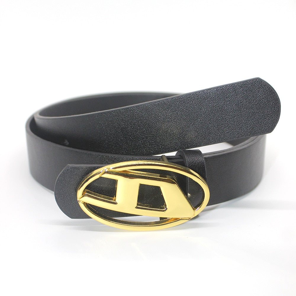 Oval Metal Buckle Belt