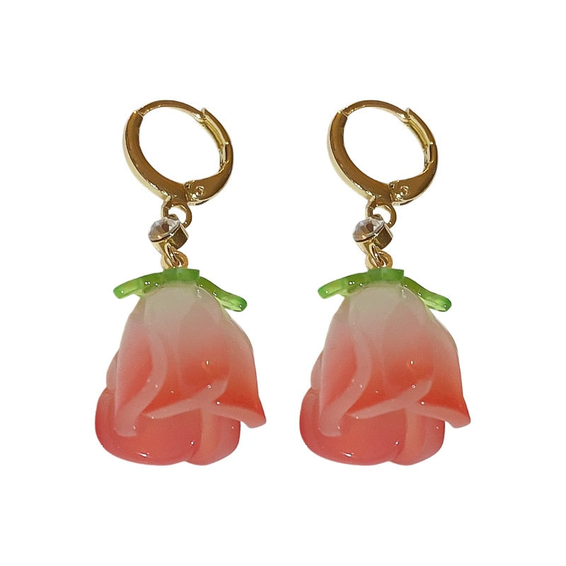 Tulip Flower Earrings