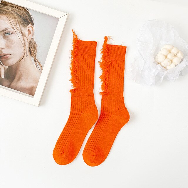 Gothic Ripped Punk Socks