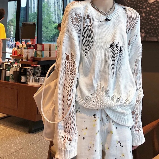 Gothic Punk Spooky Knitted Sweaters
