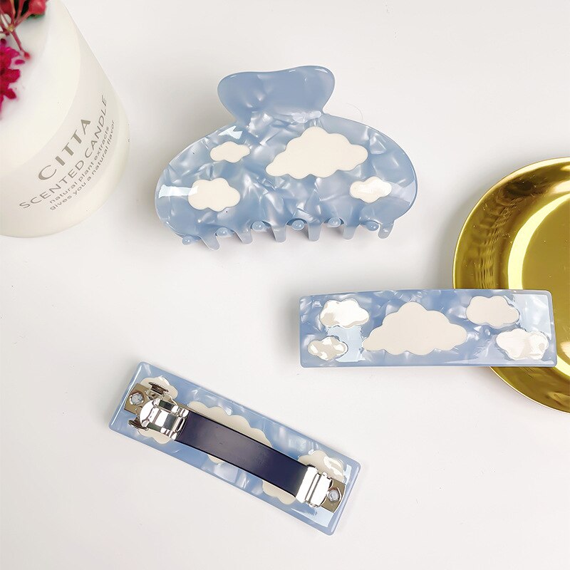 Sky Blue Hair Clips