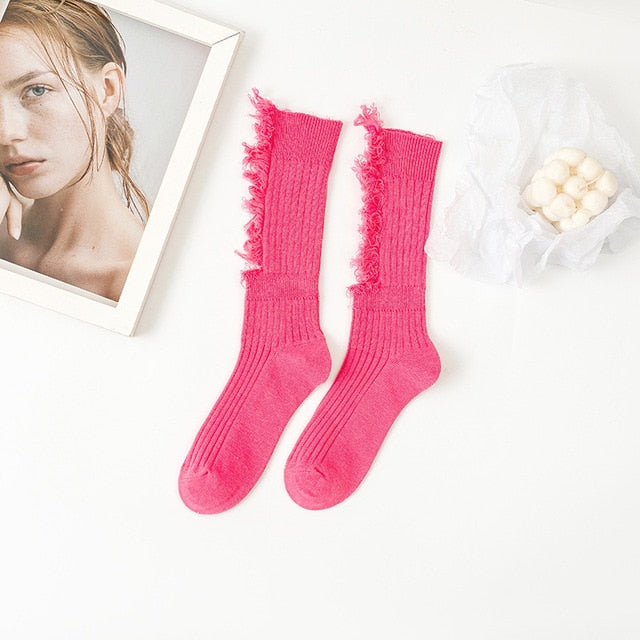Gothic Ripped Punk Socks