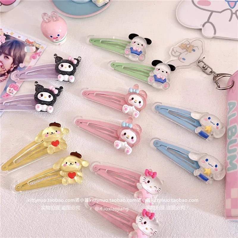 Kawaii Friends Hair Clips