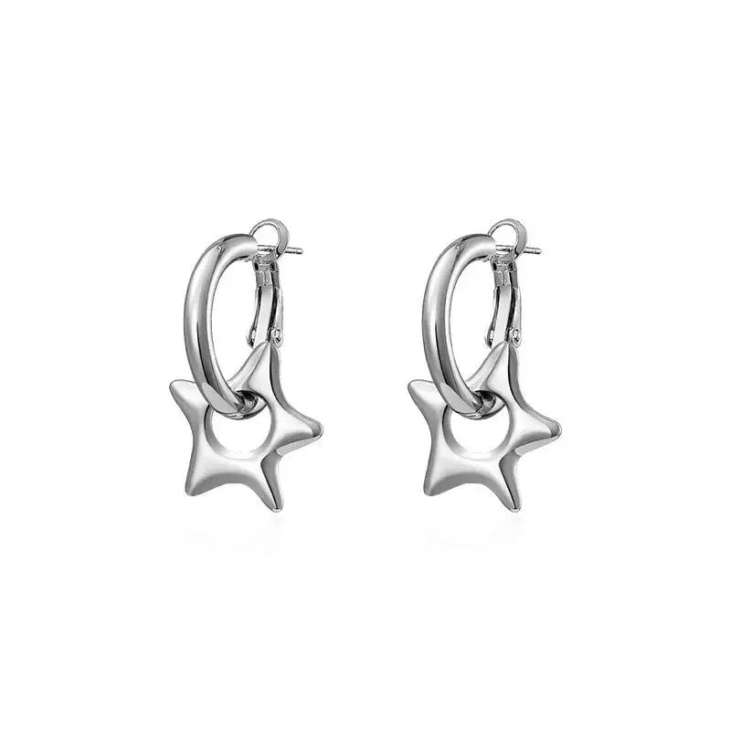 StarSpike Hoop Earrings