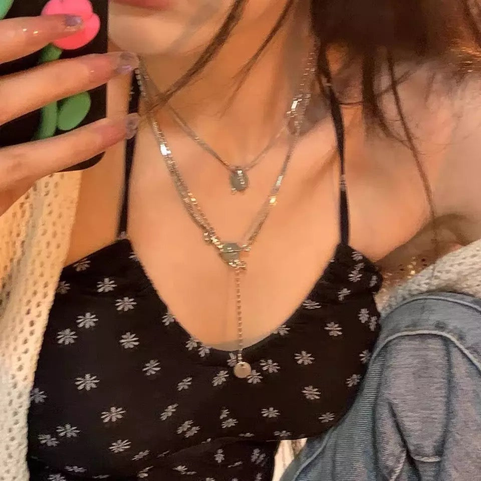 Jade Double Drop Necklace