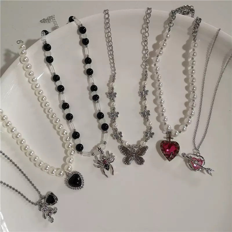 Pearly Punk Necklace Collection