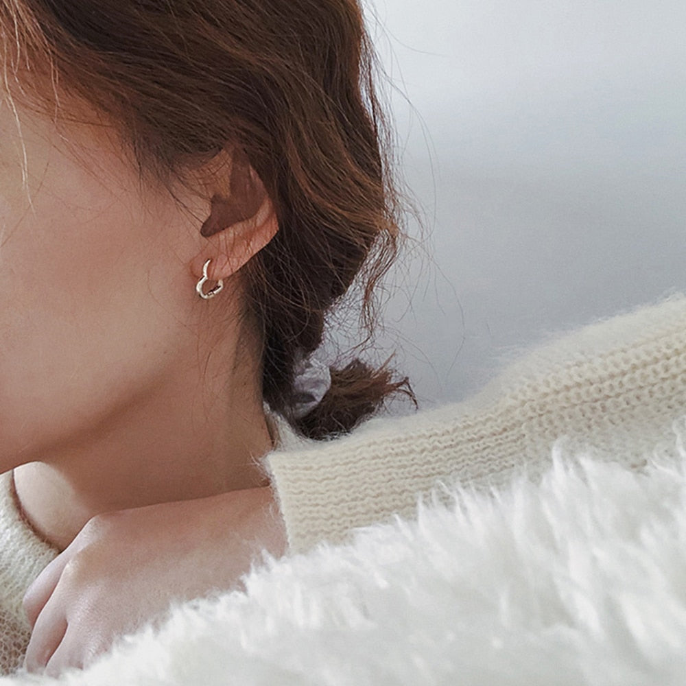 Heart Hoop Earrings