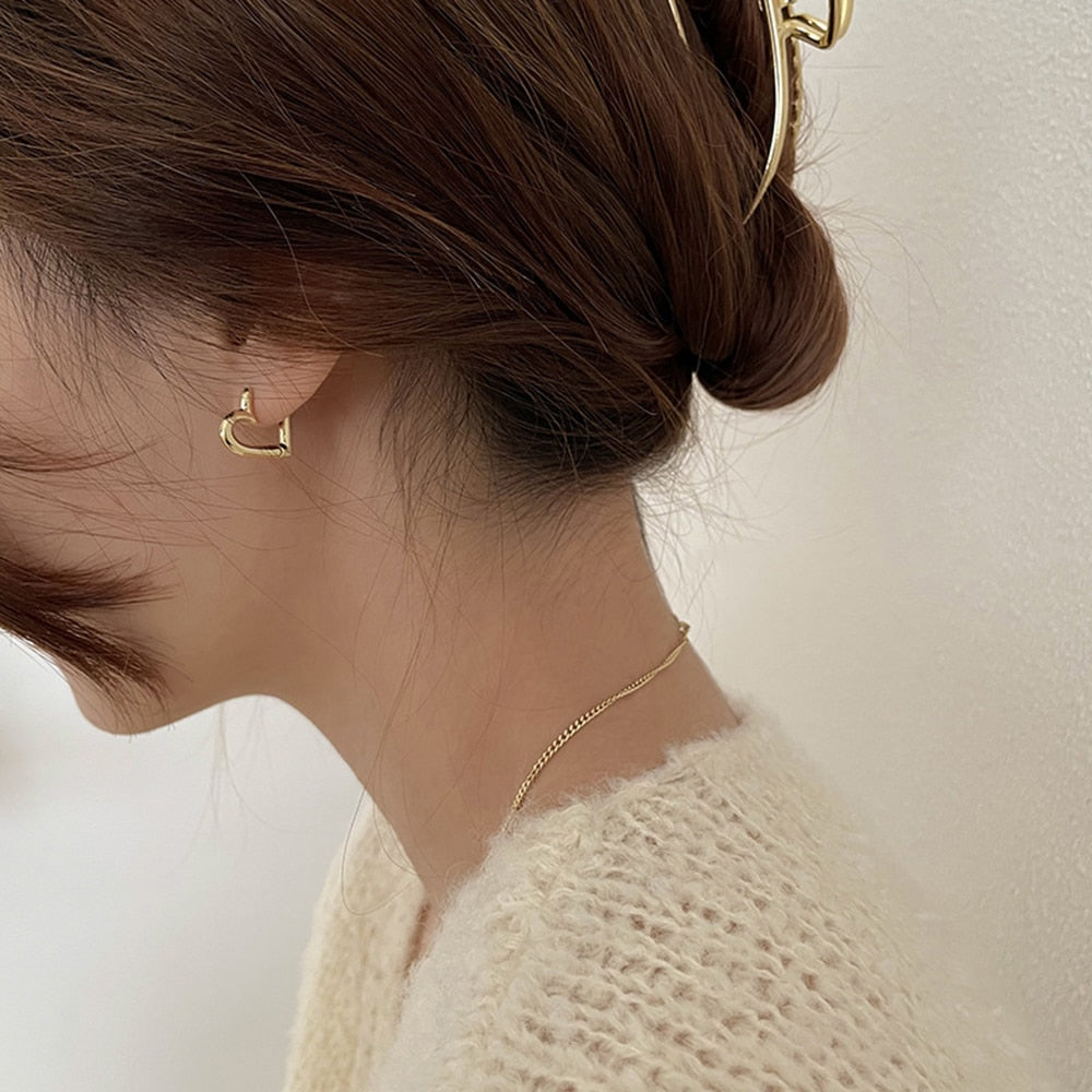 Heart Hoop Earrings