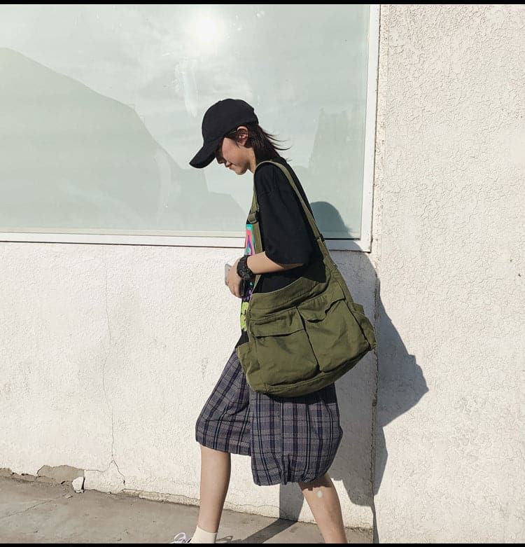 Y2K Shoulder Canvas Bag