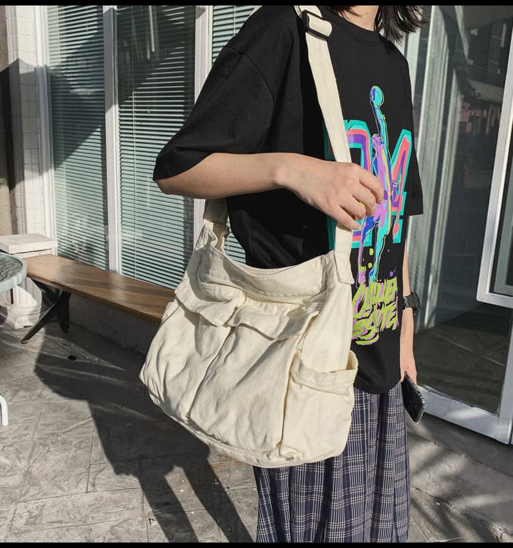 Y2K Shoulder Canvas Bag