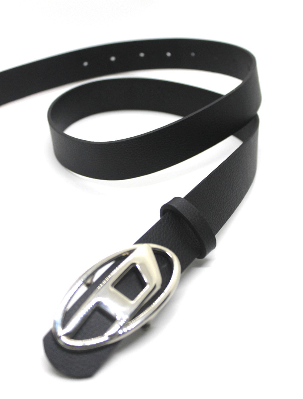 Oval Metal Buckle Belt