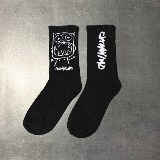 Cartoon Sketch Socks