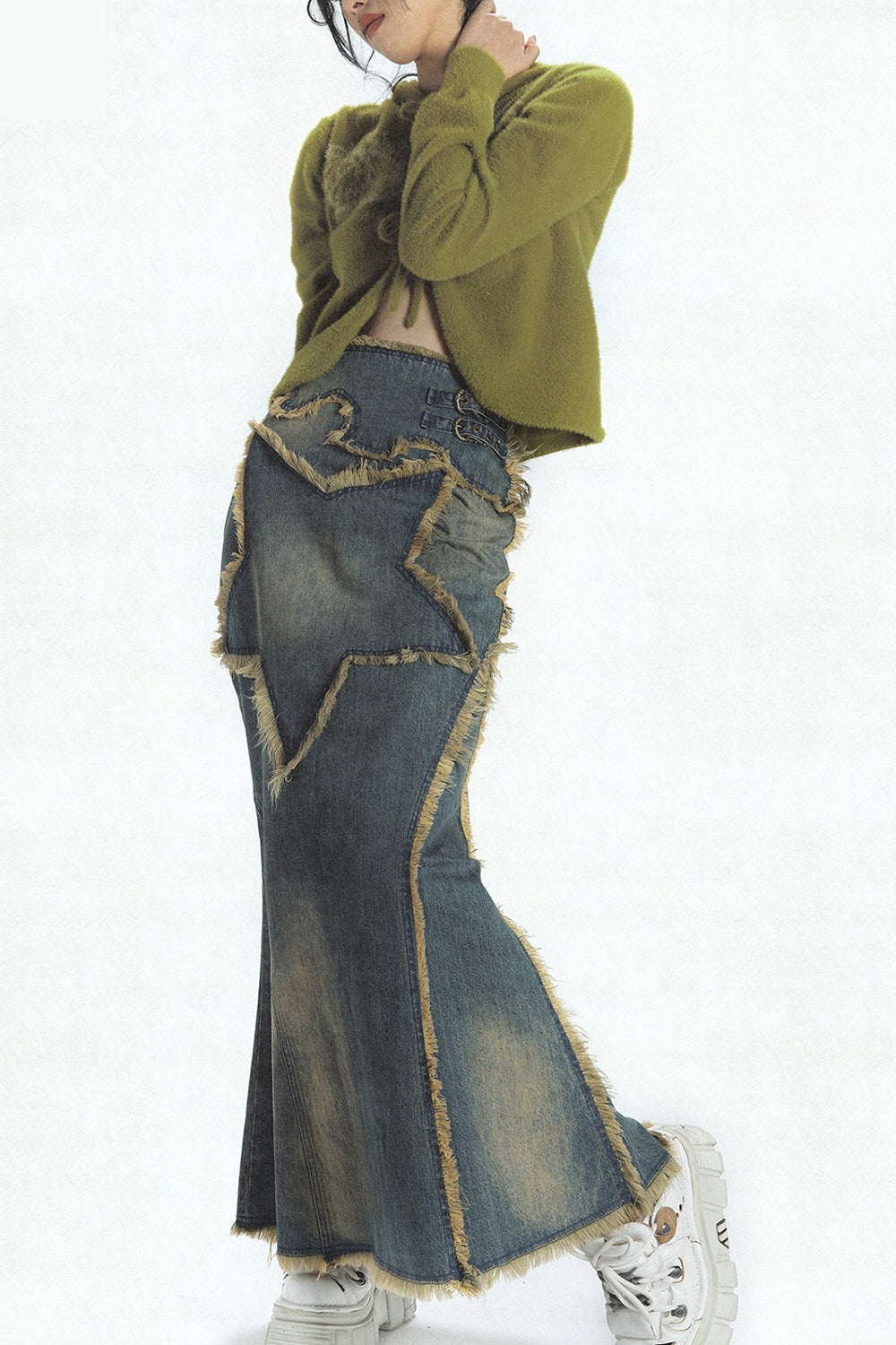 Retro Star Maxi Skirt