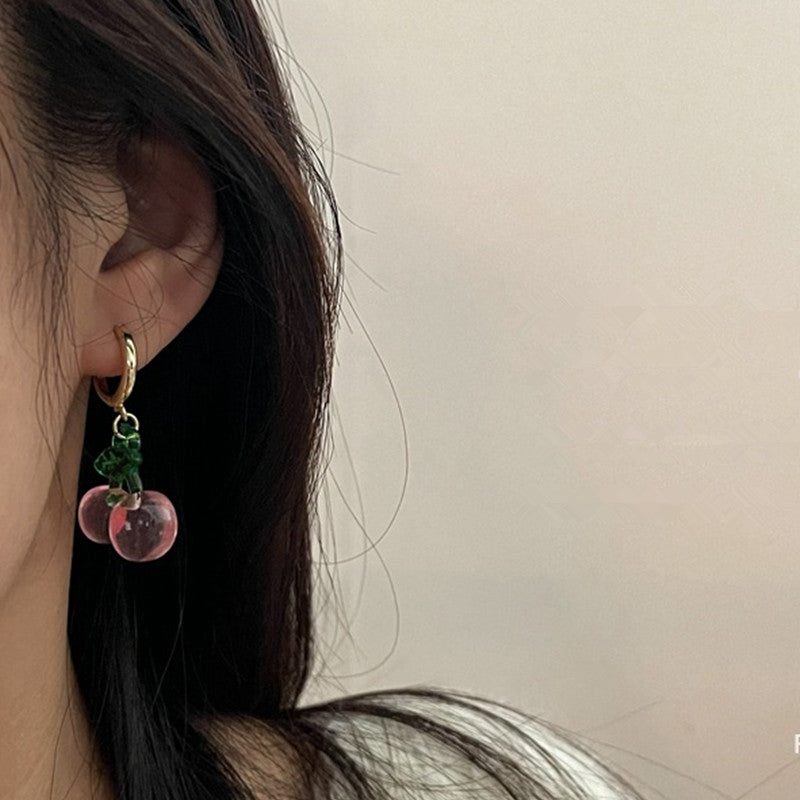 Cherry Drop Earrings