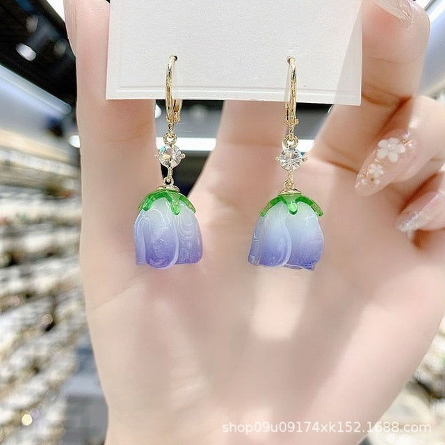 Tulip Flower Earrings