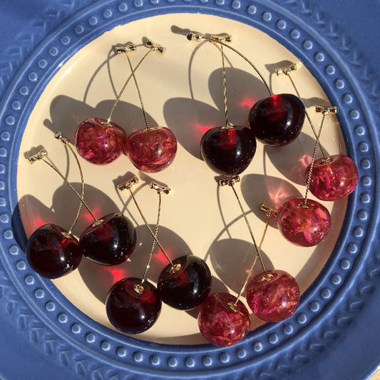 Cherry Drop Earrings