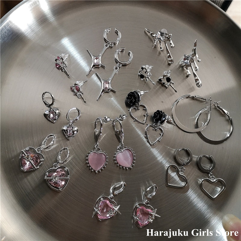 Pink Punk Earring Collection