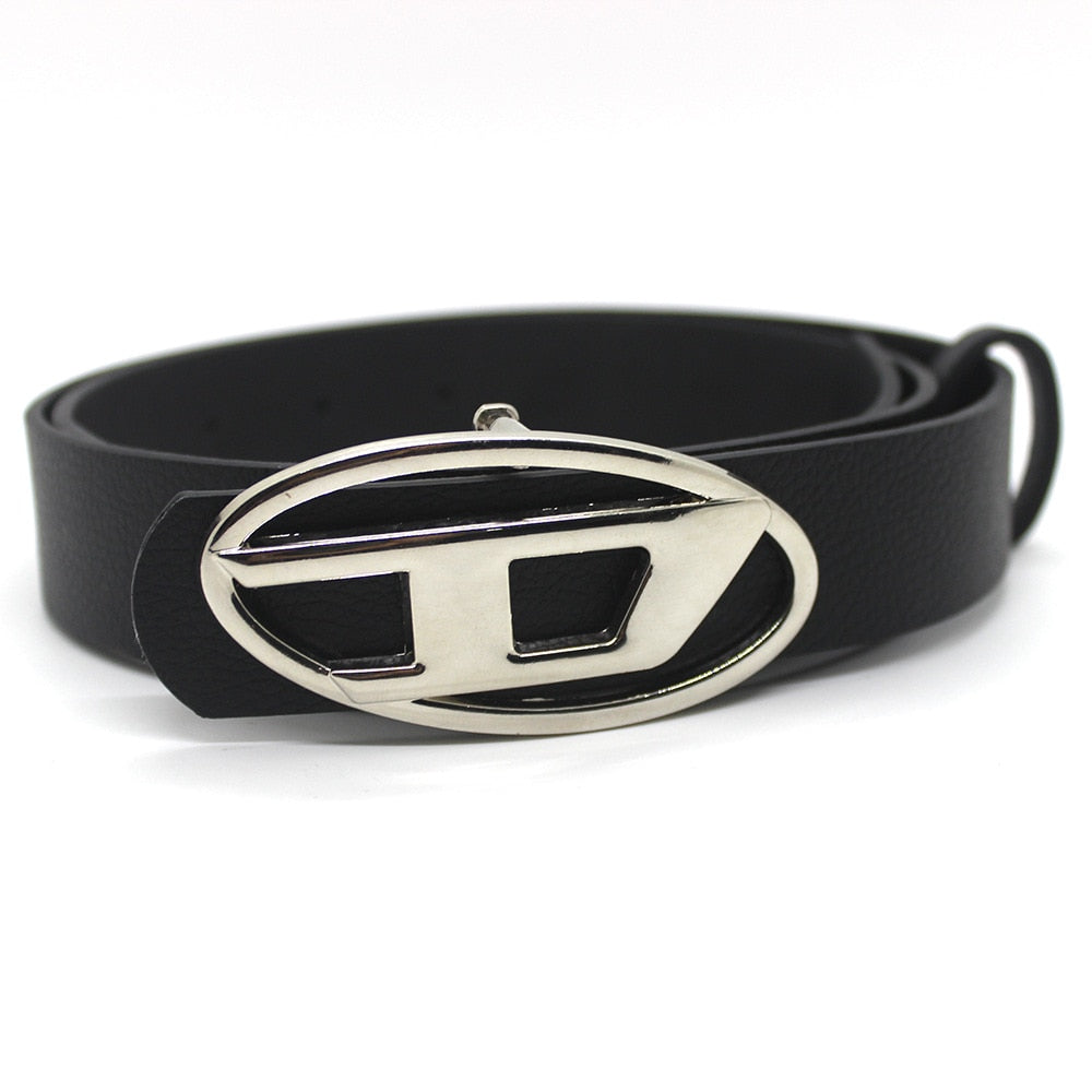 Oval Metal Buckle Belt