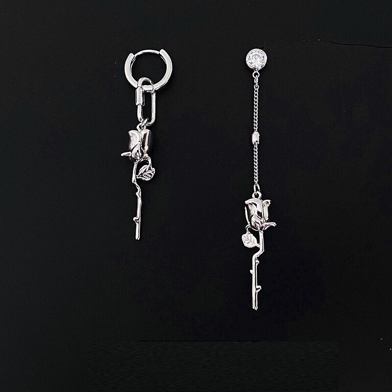 Retro Rose Drop Earrings