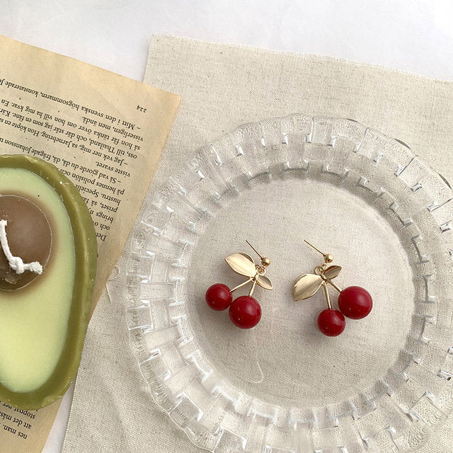 Cherry Drop Earrings