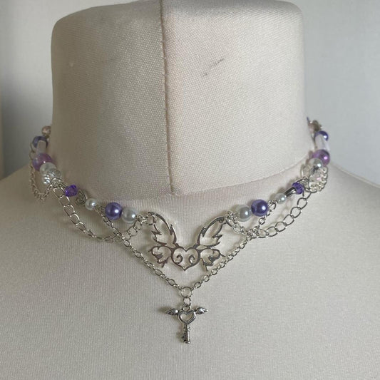 Purple Cottagecore Necklace
